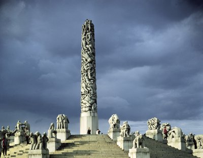 Ansicht des Monolith-Plateaus, gebaut 1929-43 von Gustav Vigeland